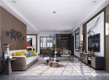 【AGE精品案例】325㎡別墅現(xiàn)代時(shí)尚家，軟裝是房子的靈魂！