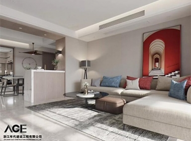 浙江年代【AGE空間設(shè)計(jì)】140㎡現(xiàn)代簡(jiǎn)約三居室,安靜祥和的舒適空間！