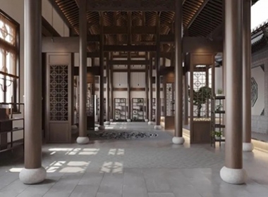 年代裝飾【移步換景 四水歸堂】占地千平中式大宅開工大吉