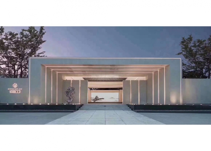 江南國(guó)際城售樓部幕墻裝飾