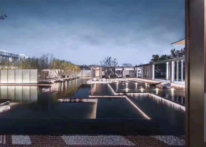 江南國際城售樓部幕墻裝飾